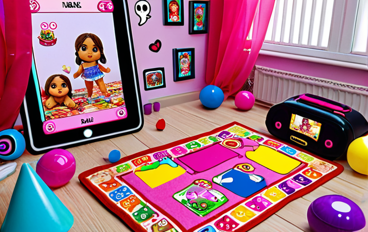**

Prompt: "Ela's room overflowing with LOL Surprise dolls, accessories, and playsets. Focus on the colorful and chaotic but joyful scene. Include a tablet displaying a LOL Surprise mobile game, and a few NFT trading cards scattered among the toys. Turkish rug on the floor, maybe a 'Nazar Boncuğu' somewhere in the scene for good luck."

**